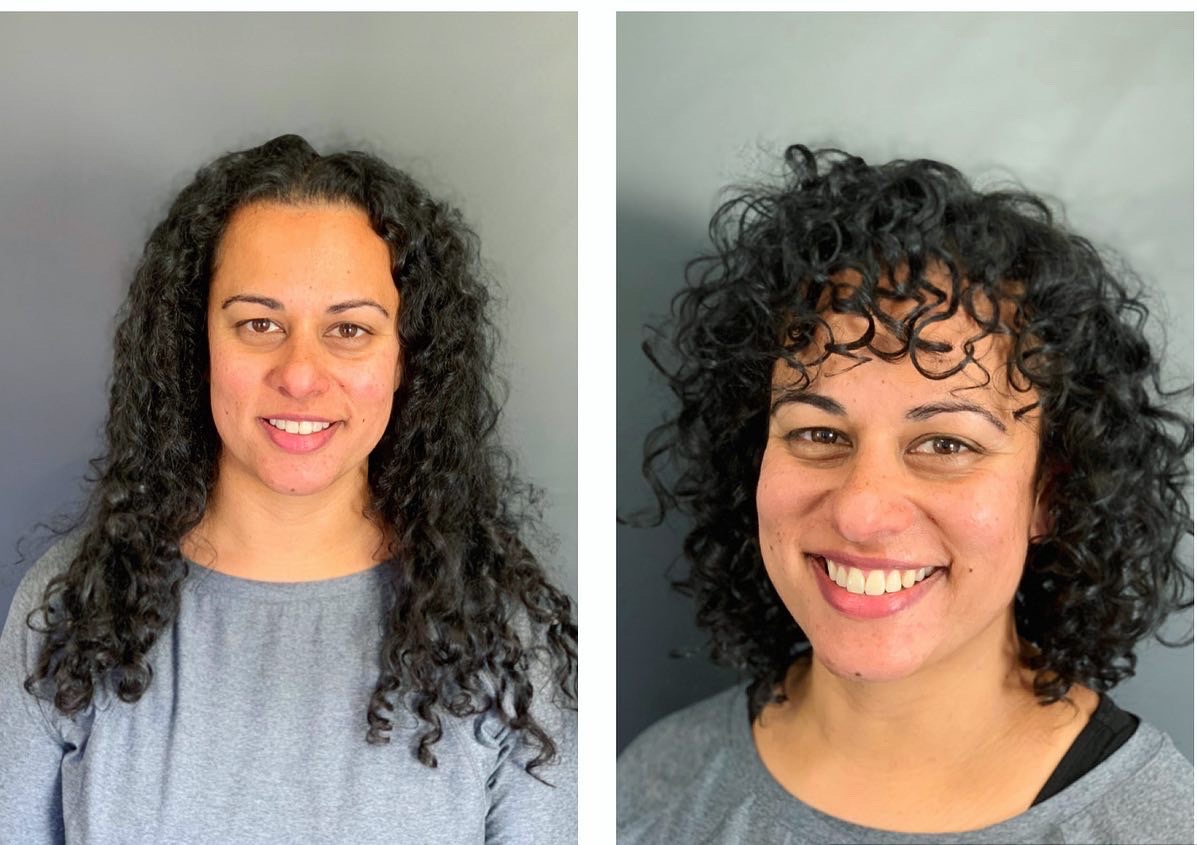 what is the curly girl method before and after